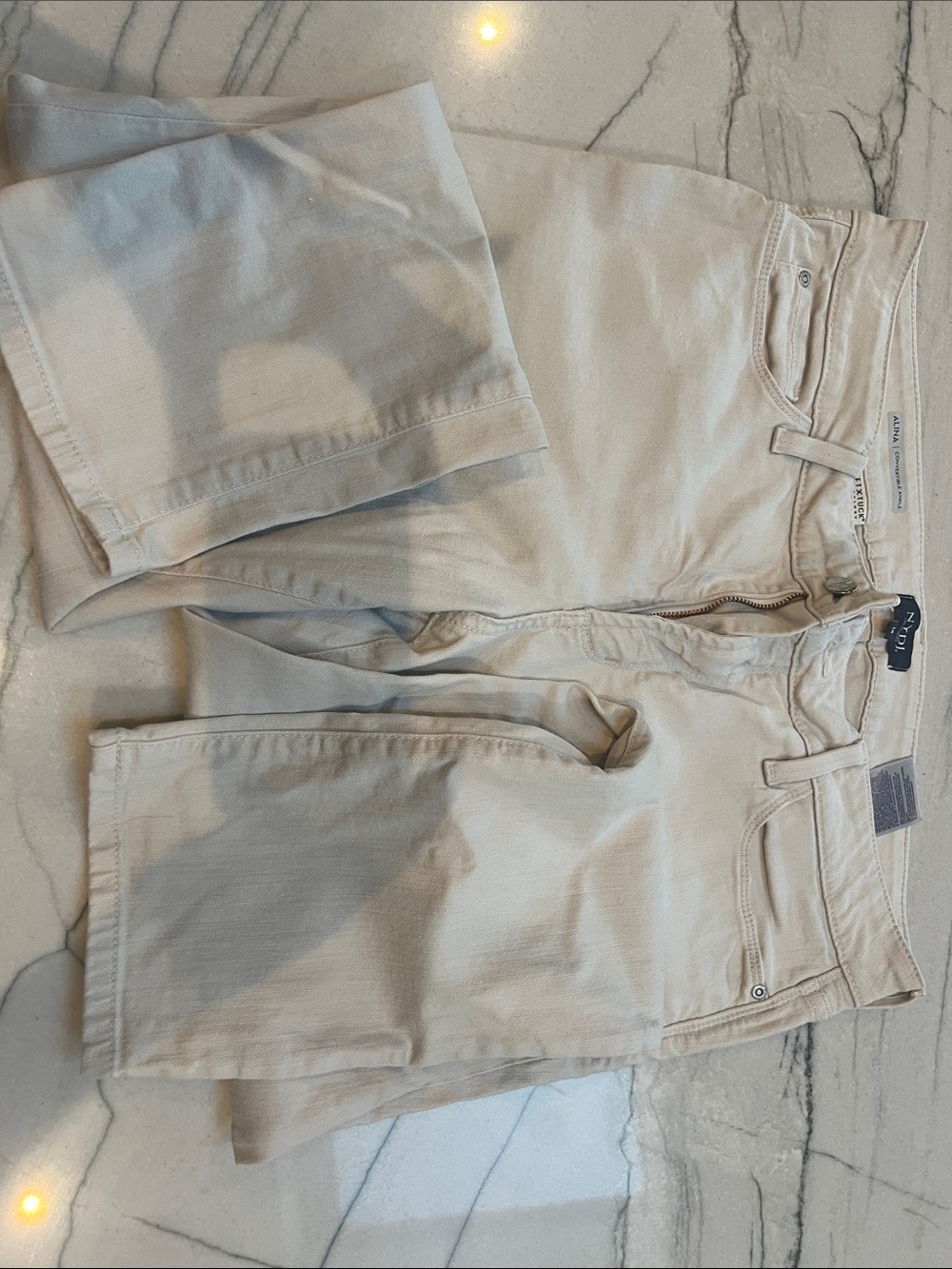 NYDJ Women’s Off White Denim Jeans Size 14 Alina style